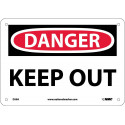 AccuformNMC MADM OSHA Danger Safety Sign, Keep Out, English