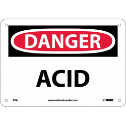 NMC D5 Danger, Acid Sign