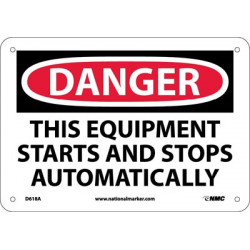 NMC D618 Danger, Equipment Safety Sign