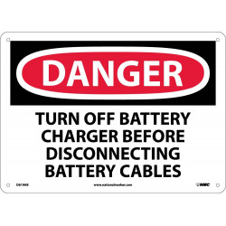 NMC D619 Danger, Electrical Protection Sign, 10" x 14"