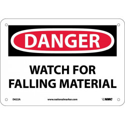 NMC D622 Danger, Watch For Falling Material Sign