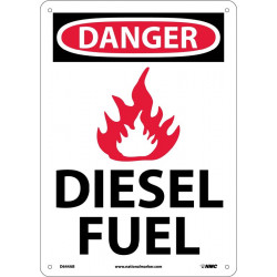 NMC D644 Danger, Diesel Fuel Sign