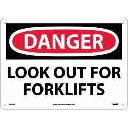 NMC D65 Danger, Look Out For Fork Lifts Sign