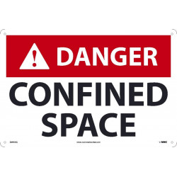 NMC D695 Danger, Confined Space Sign