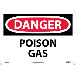 NMC D82 Danger, Poison Gas Sign