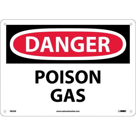 NMC D82 Danger, Poison Gas Sign