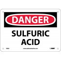 AccuformNMC MCH OSHA Danger Safety Sign, Sulfuric Acid, English