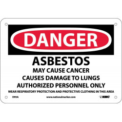 NMC D95 Danger, Asbestos Sign