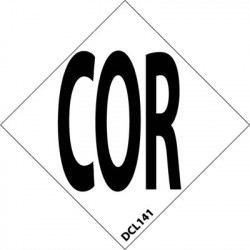 NMC DCL1 NFPA Label Symbol, COR, PS Vinyl, 5/Pk