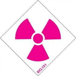 NMC DCL1 NFPA Label Symbol, Radiation, PS Vinyl, 5/Pk