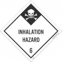 AccuformNMC DL125ALV Dot Shipping Label, Poison Inhalation Hazard 6, 4" x 4", PS Vinyl, 500/Roll