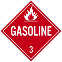 AccuformNMC DL134UV Placard Sign, Gasoline 3, 10.75" x 10.75"