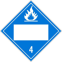 NMC DL64B Placard Sign, Dangerous When Wet 4, Blank, 10.75" x 10.75"