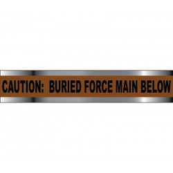 NMC BRFM Detectable Underground Tape, Caution Force Main Below