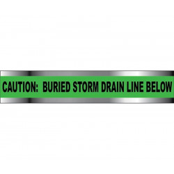 NMC GSD Detectable Underground Tape, Caution Storm Drain Below