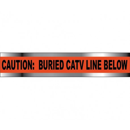 NMC OCATV Detectable Underground Tape, Caution CATV Line Below