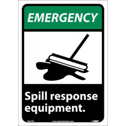 NMC EGA1 Emergency, Spill Response Equipment Sign (w/Graphic)
