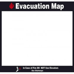 NMC EMH4 Evacuation Map Holder, 11" x 11.5", Non Glare Acrylic