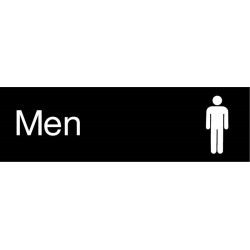 NMC EN14 Engraved Men Sign (Graphic), 3" x 10", 2PLY Plastic