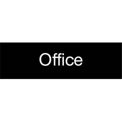 NMC EN16 Engraved Office Sign, 3" x 10", 2PLY Plastic