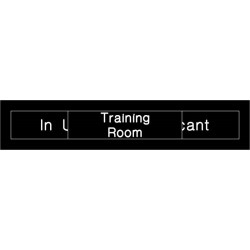 NMC EN307 Engraved Training Room In Use/Vacant Sign, 2" x 10", 2PLY Plastic