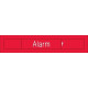 NMC EN308 Engraved Alarm On/Off Sign, 2" x 10", 2PLY Plastic