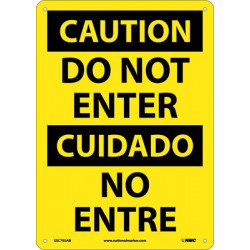 NMC ESC703 Do Not Enter Sign (Bilingual), 14" x 10"