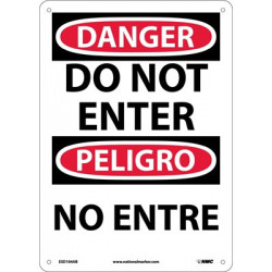 NMC ESD104 Danger, Do Not Enter Sign (Bilingual), 14" x 10"