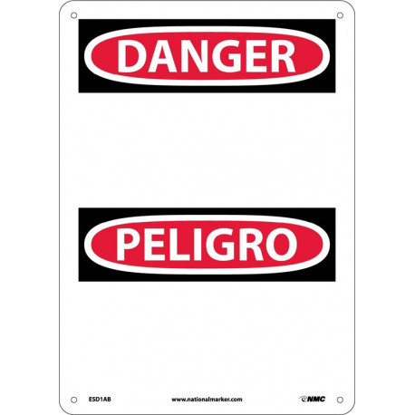 NMC ESD1 Danger Sign - Bilingual