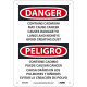 NMC ESD29 Danger, Contains Cadmium May Cause Cancer Sign - Bilingual