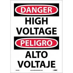 NMC ESD49 Danger, High Voltage Sign - Bilingual