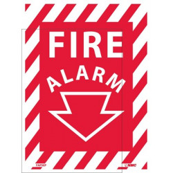 NMC FAPSE Fire Alarm Sign, 12" x 9"