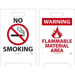 NMC FS7 No Smoking Double-Sided Floor Sign, 19" x 12"