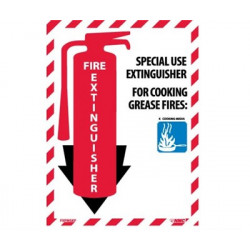 NMC FXPMSK Special Use Extinguisher Sign, 12" x 9"