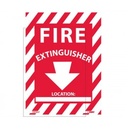 NMC FXPSEL Fire Extinguisher Sign, 12" x 9"