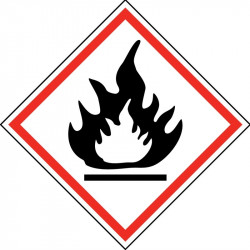 NMC GHS200 Flammable GHS Label, 250/Rl
