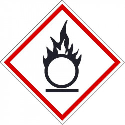 NMC GHS201 Oxidizer GHS Label, 250/Rl