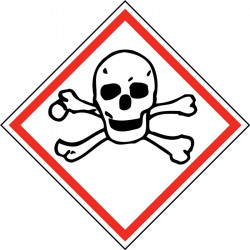 NMC GHS205 Toxic GHS Label, 250/Rl
