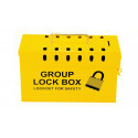 NMC GLB04 Yellow Group Lockout Box, 6" x 10"