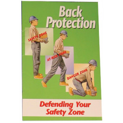 NMC HB02 Back Protection Safety Awareness Handbook, 8" x 5", 10/Pk