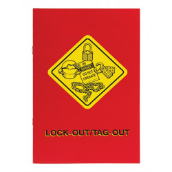 NMC HB16 Lockout Tagout Safety Awareness Handbook, 8" x 5", 10/Pk