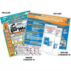 NMC HC12BS GHS Training Kit Large, 2 Posters, 20 Booklets, 20 Wallet Cards - Spanish