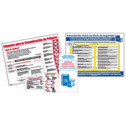 NMC HC12FS GHS Facility Training Kit, 2 Posters, 20 Booklets, 20 Wallet Cards - Spanish
