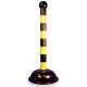 NMC HDS41BY 41" Warning Post Black/Yellow Stripe, Case Of 4