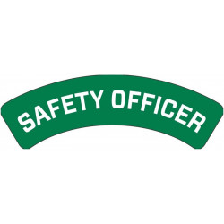 NMC HH165 Safety Officer Hard Hat Label, 1" x 3", Adhesive Backed Vinyl, 25/Pk