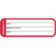 NMC HH171 Emergency ID Name Emergency Contact Other Hard Hat Label, 1" x 3", Adhesive Backed Vinyl, 25/Pk