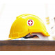 NMC HH44 Hazmat Squad Hard Hat Emblem, 2" Dia, Adhesive Backed Vinyl, 25/Pk