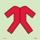 NMC IMO182 Protective Clothing Symbol, IMO Label, 6" x 6"