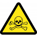 NMC ISO Graphic Toxic Hazard ISO Label, Adhesive Backed Vinyl