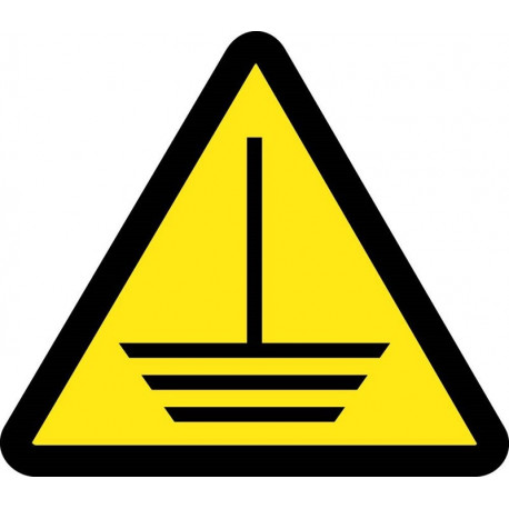 NMC ISO Graphic Electric Ground Hazard ISO Label, Adhesive Backed Vinyl